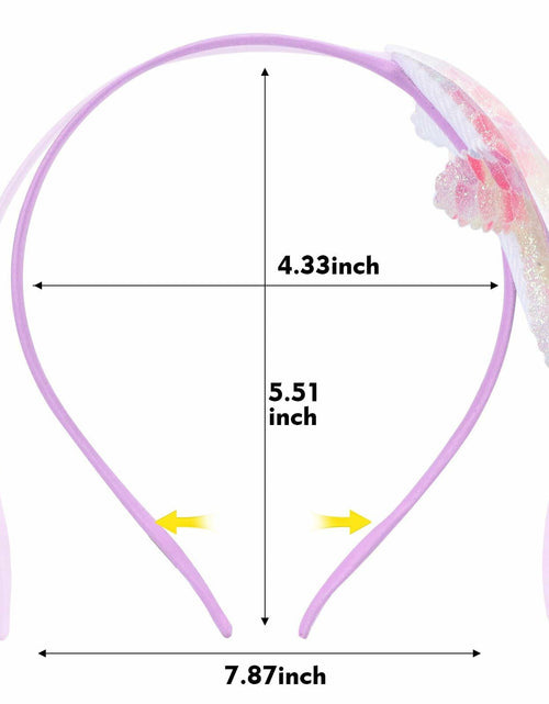 Load image into Gallery viewer, Geosoo Starfish Laser Mermaid Hair Band Lavender Glitter Hair Accessory
