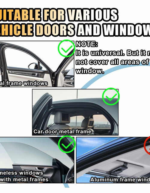 Load image into Gallery viewer, Car Side Window Sun Shade Magnetic Blackout Curtain UV Protection 2pcs
