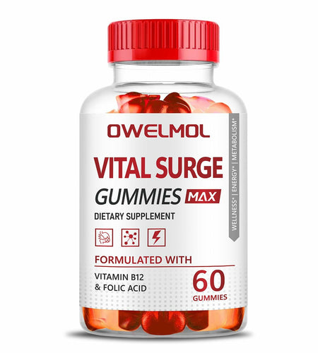 BestBy10/27 VitalSurge Male Performance Gummies MAX Strength 1050MG 60 Ct