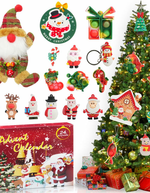Load image into Gallery viewer, BUSY DINOS Advent Calendar 2024 Christmas Countdown 24 Days Tree Pendant

