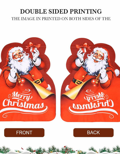Load image into Gallery viewer, Alupssuc Lighted LED Santa Claus Garden Flag 20x15 Inch Red Double Sided

