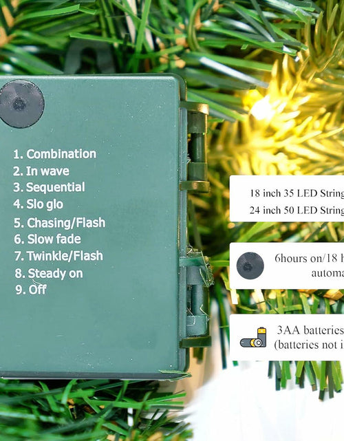 Load image into Gallery viewer, Aimmop 18in Small Christmas Tree with Ornaments 59 Tips Green
