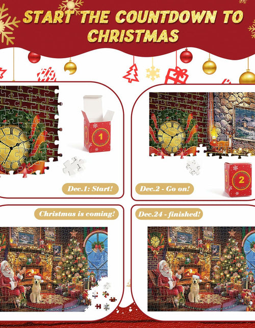 Load image into Gallery viewer, Advent Calendar 2025 Christmas Jigsaw Puzzle 1008 Pieces Cartoon Theme
