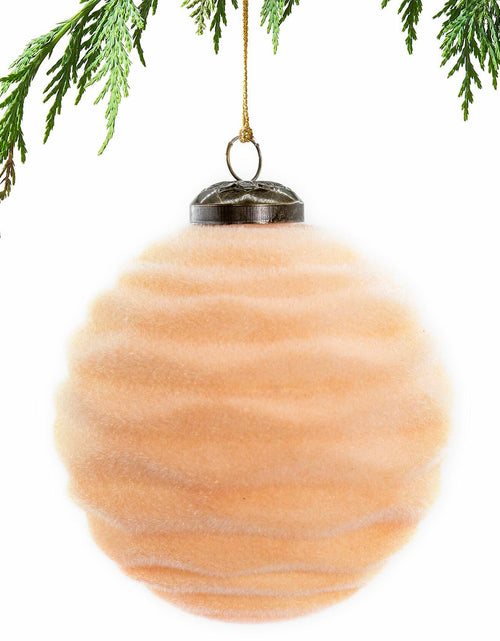 Load image into Gallery viewer, 12PCS Velvet Christmas Ball Ornaments 3.15"Handmade Flocked Shatterproof
