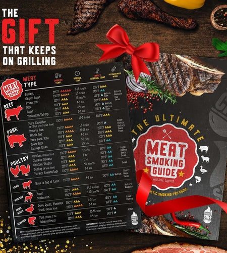 Santa's Meat Smoking Guide Pellet Grill Accessories Wood Time Temp