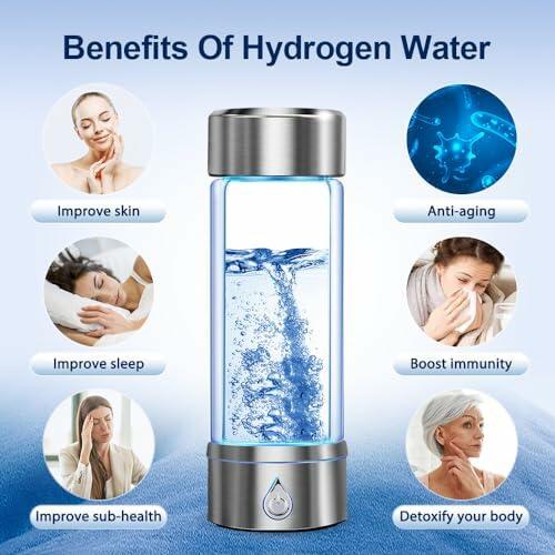 Load image into Gallery viewer, BAVAP Hydrogen Water Bottle Generator 14.1oz Smart Over 2000 ppb
