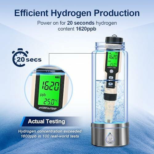 Load image into Gallery viewer, BAVAP Hydrogen Water Bottle Generator 14.1oz Smart Over 2000 ppb
