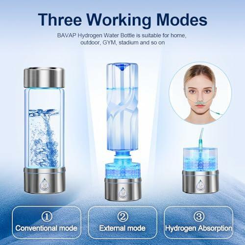 Load image into Gallery viewer, BAVAP Hydrogen Water Bottle Generator 14.1oz Smart Over 2000 ppb
