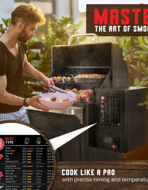 Load image into Gallery viewer, Santa's Meat Smoking Guide Pellet Grill Accessories Wood Time Temp
