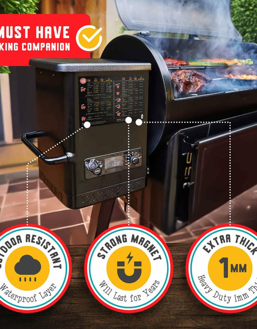 Load image into Gallery viewer, Santa's Meat Smoking Guide Pellet Grill Accessories Wood Time Temp
