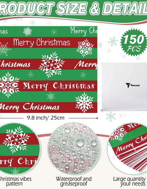 Load image into Gallery viewer, Tenceur Christmas Wax Paper Sheets Winter Printed 150 Pcs
