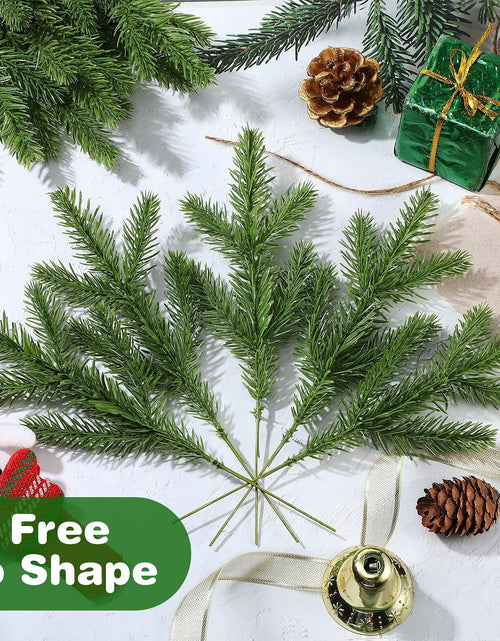 Load image into Gallery viewer, 100 Pieces Artificial Pine Needles 10in Green Christmas DIY Accessories
