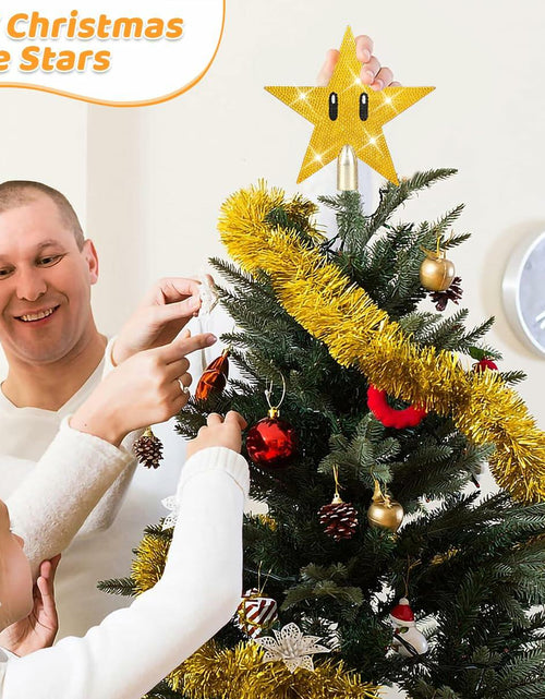 Load image into Gallery viewer, Mini Star Christmas Tree White Topper Retro Super Star Unique Design
