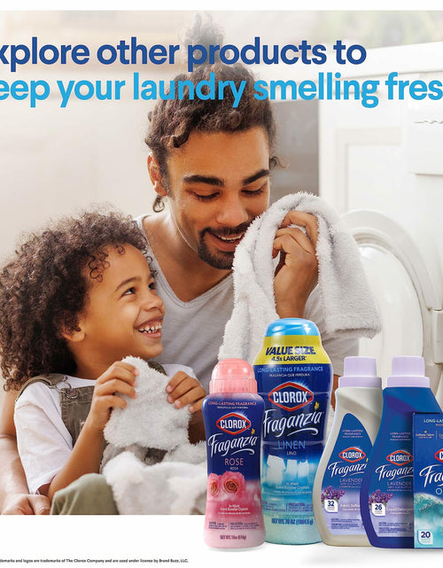 Load image into Gallery viewer, Clorox Fraganzia Laundry Scent Booster Crystals Linen Scent 18oz 2 Pack
