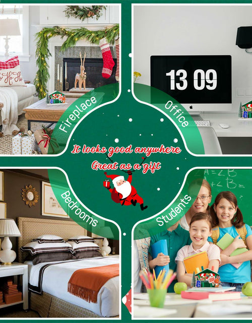 Load image into Gallery viewer, Zqoyn LED Lighted Christmas Village House Decor Set with Deer Indoor Table Decor
