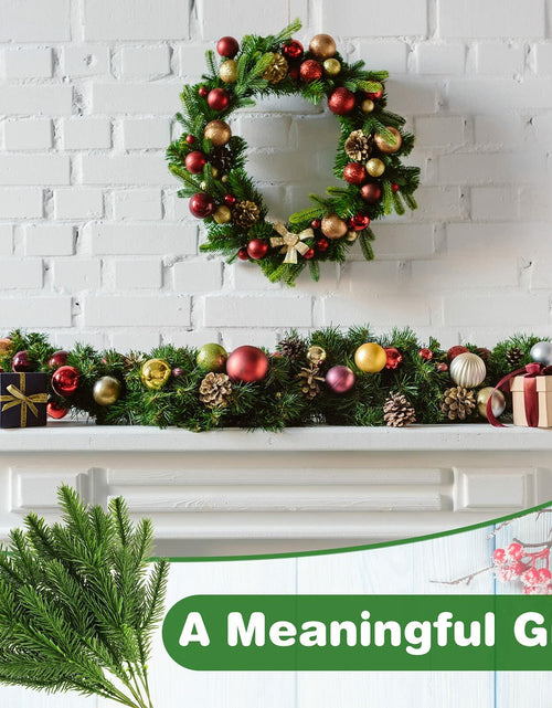 Load image into Gallery viewer, 100 Pieces Artificial Pine Needles 10in Green Christmas DIY Accessories
