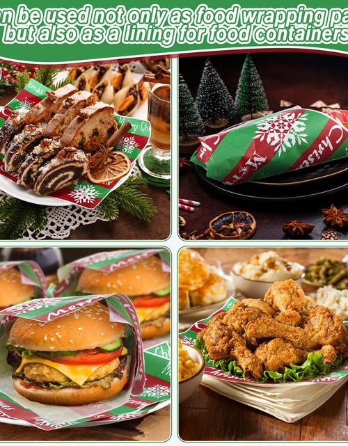Load image into Gallery viewer, Tenceur Christmas Wax Paper Sheets Winter Printed 150 Pcs

