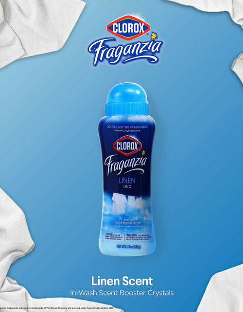 Load image into Gallery viewer, Clorox Fraganzia Laundry Scent Booster Crystals Linen Scent 18oz 2 Pack
