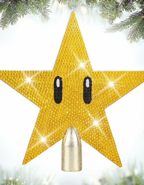 Load image into Gallery viewer, Mini Star Christmas Tree White Topper Retro Super Star Unique Design
