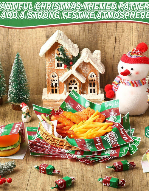 Load image into Gallery viewer, Tenceur Christmas Wax Paper Sheets Winter Printed 150 Pcs
