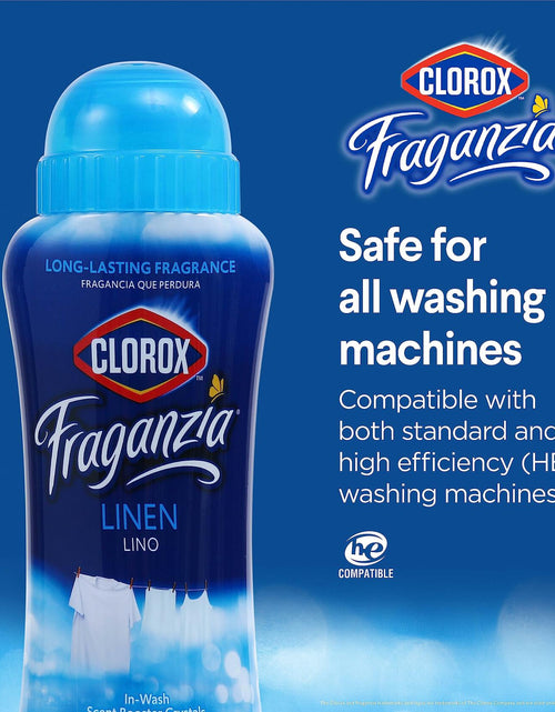 Load image into Gallery viewer, Clorox Fraganzia Laundry Scent Booster Crystals Linen Scent 18oz 2 Pack
