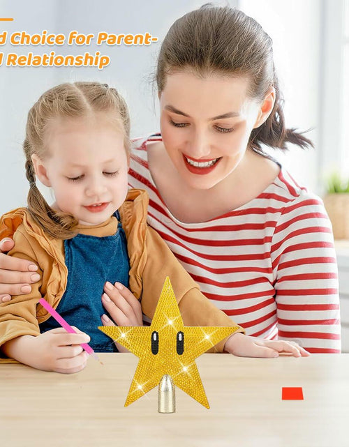 Load image into Gallery viewer, Mini Star Christmas Tree White Topper Retro Super Star Unique Design
