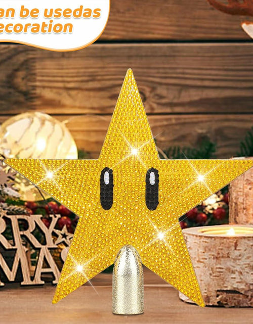 Load image into Gallery viewer, Mini Star Christmas Tree White Topper Retro Super Star Unique Design
