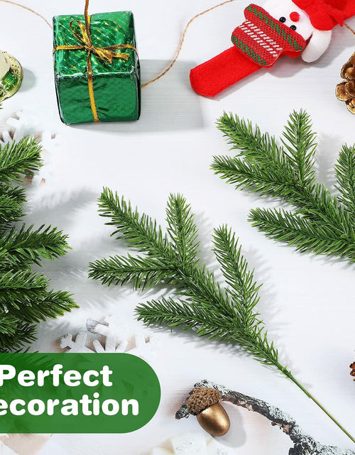 Load image into Gallery viewer, 100 Pieces Artificial Pine Needles 10in Green Christmas DIY Accessories
