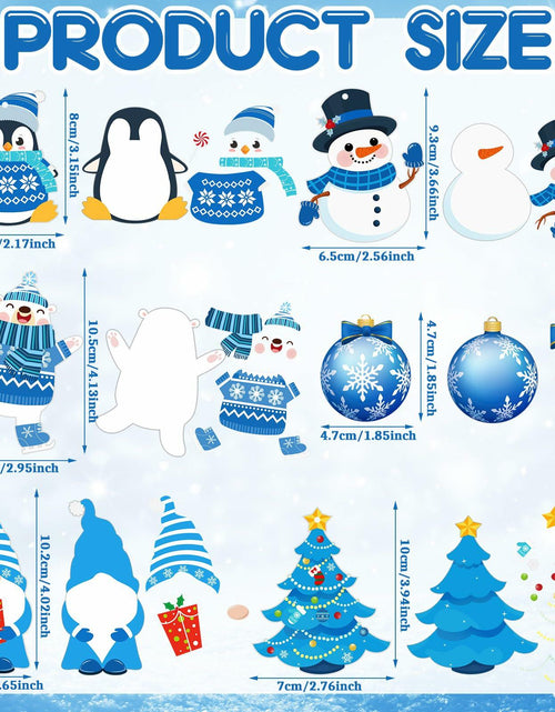 Load image into Gallery viewer, Zhanmai Winter Crafts Kit DIY Ornaments Christmas Stickers 36 Sets
