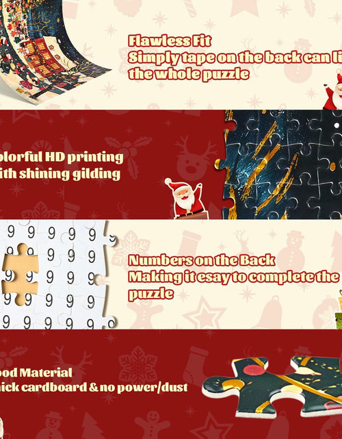 Load image into Gallery viewer, Cabtnca Puzzle Advent Calendar 2024 Christmas Countdown 1008 Pieces
