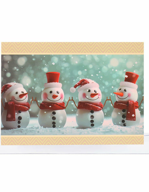 Load image into Gallery viewer, CareGifts Christmas Snowman Card 6x8 Inch 1 PCS with Envelopes Stickers
