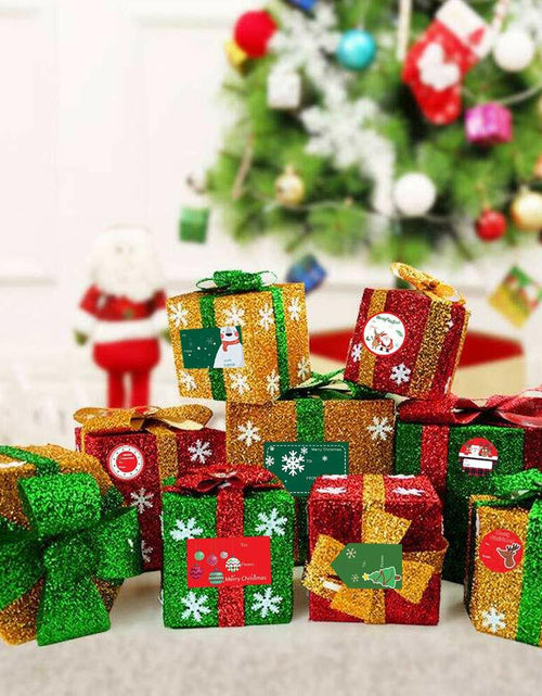 Load image into Gallery viewer, 132 PCS Christmas Tags Stickers Santa Snowmen Xmas Tree Deer Labels
