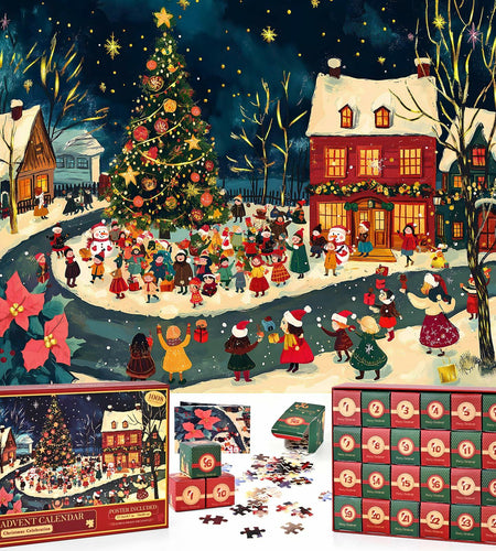 Cabtnca Puzzle Advent Calendar 2024 Christmas Countdown 1008 Pieces