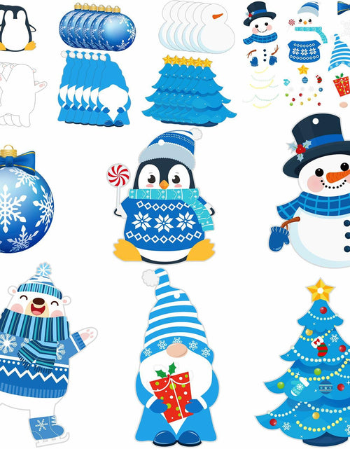 Load image into Gallery viewer, Zhanmai Winter Crafts Kit DIY Ornaments Christmas Stickers 36 Sets
