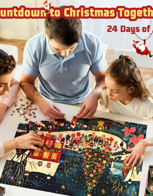 Load image into Gallery viewer, Cabtnca Puzzle Advent Calendar 2024 Christmas Countdown 1008 Pieces
