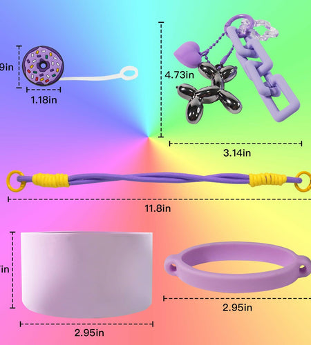 Stanley Cup Accessories Set Silicone Boot Handle Strap Straw Cover Charms
