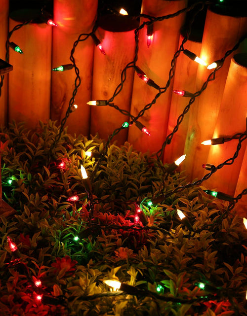 Load image into Gallery viewer, RECESKY Christmas Icicle Curtain Lights 7.7ft 100 Multi Color Indoor Outdoor
