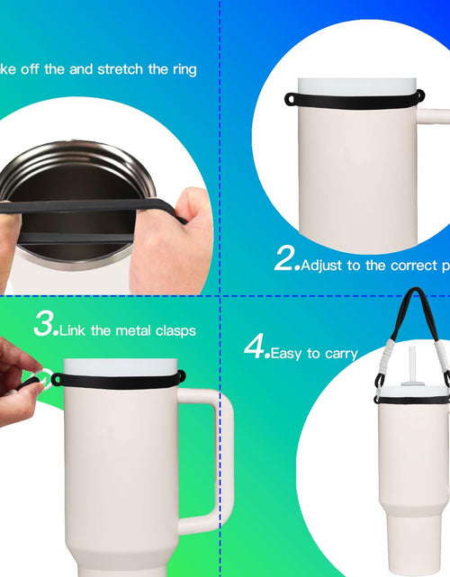Load image into Gallery viewer, Stanley Cup Accessories Set Silicone Boot Handle Strap Straw Cover Charms
