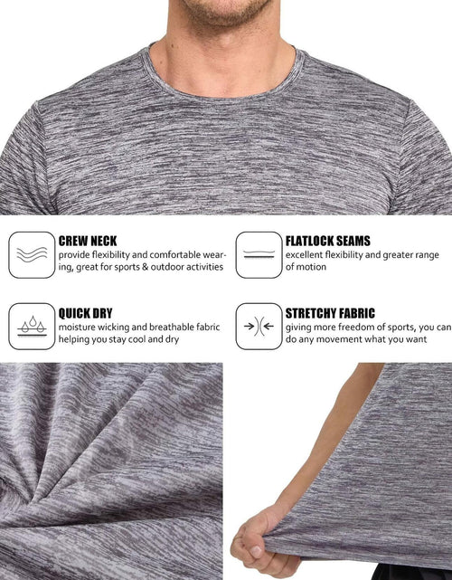 Load image into Gallery viewer, Men's Hiking Performance Fitness Workout Shirt Dark Grey Size L
