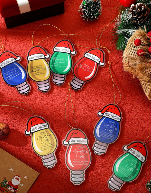 Load image into Gallery viewer, Syhood 24 Pcs Christmas Light Bulb Ornaments Xmas Tree Hanging Decor
