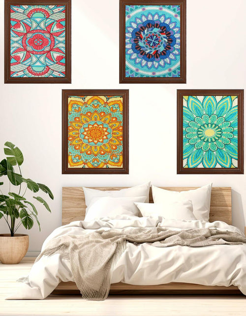 Load image into Gallery viewer, Tioncy 4 Pcs Diamond Painting Kits 11.8x15.8in Mandala Flower Wall Art
