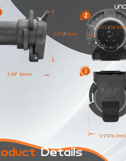 Load image into Gallery viewer, UNORME OEM Style Replacement 7-Way RV Blade Socket 7-Way Connector
