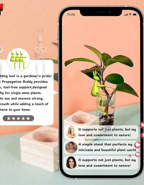 Load image into Gallery viewer, Naiqi Rabbit-Shaped Plant Supports 3 pcs Indoor Garden Propagation
