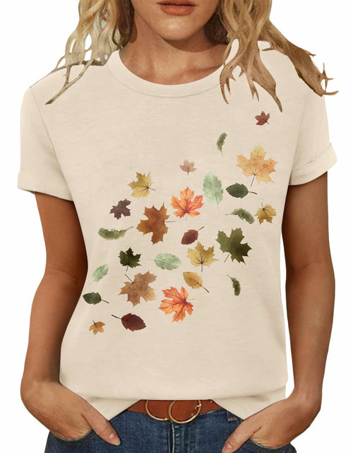 Load image into Gallery viewer, Inber Women's Crewneck Boho Wildflowers Graphic T-Shirt Size S
