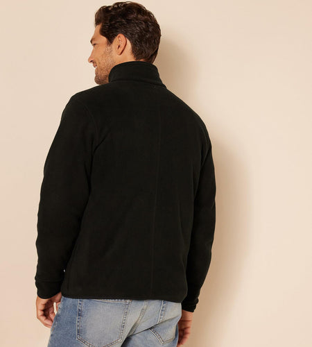 Amazon Essentials Men's Full-Zip Fleece Jacket Black Size X-Small