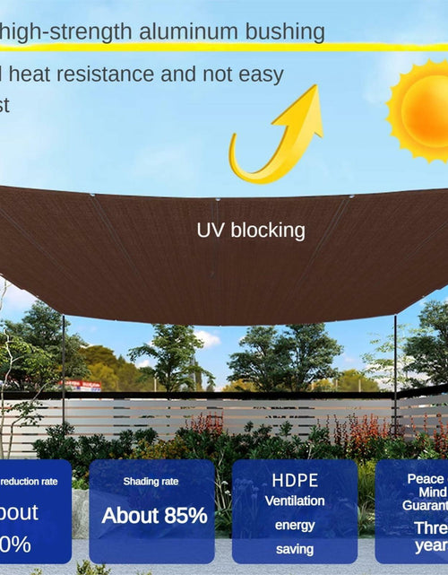 Load image into Gallery viewer, Demoul Shade Sail Rectangle Canopy 185GSM UV Block Wheat 9.84'x9.84'
