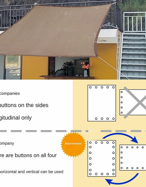 Load image into Gallery viewer, Demoul Shade Sail Rectangle Canopy 185GSM UV Block Wheat 9.84'x9.84'
