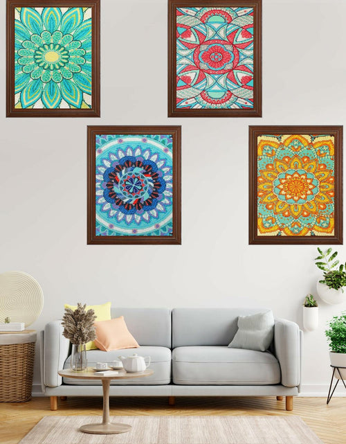 Load image into Gallery viewer, Tioncy 4 Pcs Diamond Painting Kits 11.8x15.8in Mandala Flower Wall Art
