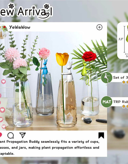 Load image into Gallery viewer, Naiqi Rabbit-Shaped Plant Supports 3 pcs Indoor Garden Propagation
