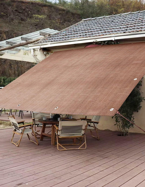 Load image into Gallery viewer, Demoul Shade Sail Rectangle Canopy 185GSM UV Block Wheat 9.84'x9.84'
